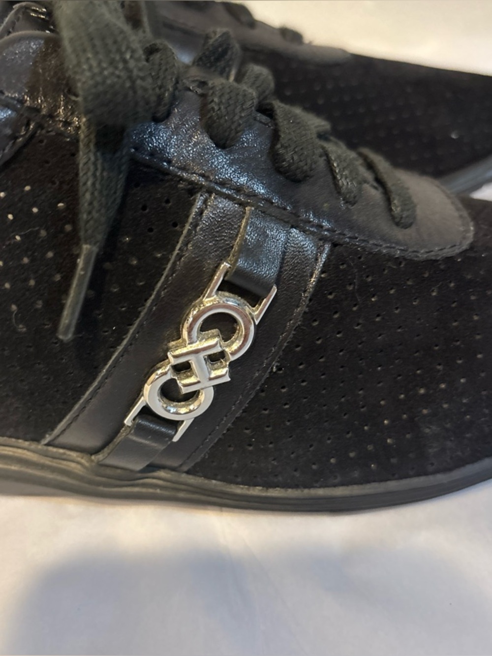 Cole Haan Grand OS black suede leather sneaker shoe size 7.5B - Picture 6 of 12